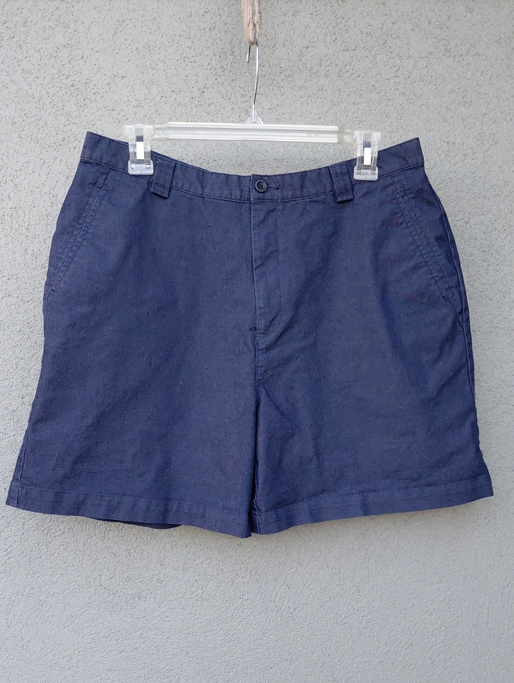 Vintage Dockers Stretch Navy Chambray High-rise Shorts Women's 33